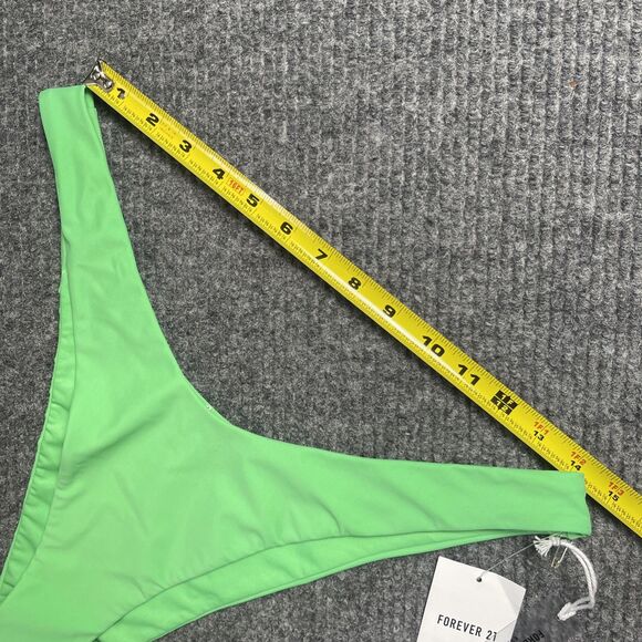 Forever 21 Swimwear Size XL Bikini Bottom High Waist Spring Green NEW - Picture 7 of 7